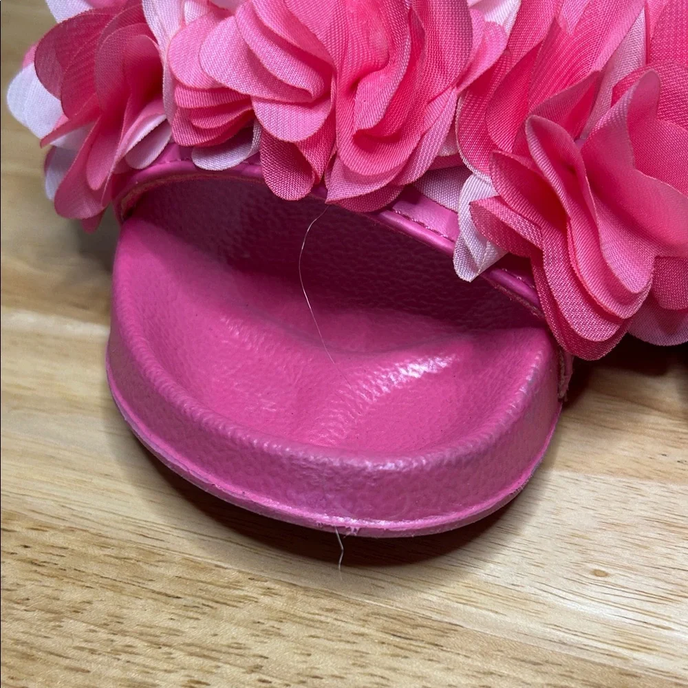 Gymboree Pink Floral Kids Slippers